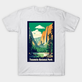 Yosemite National Park Vintage Travel Poster T-Shirt